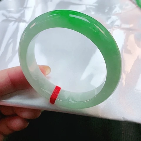 未镶嵌手镯翡翠正圈2916