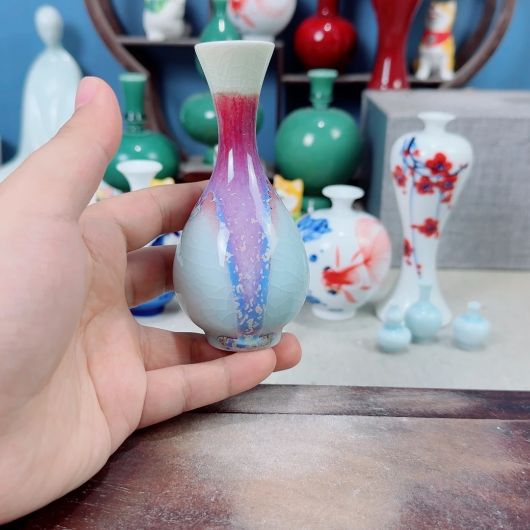 陶瓷手工小花器摆件