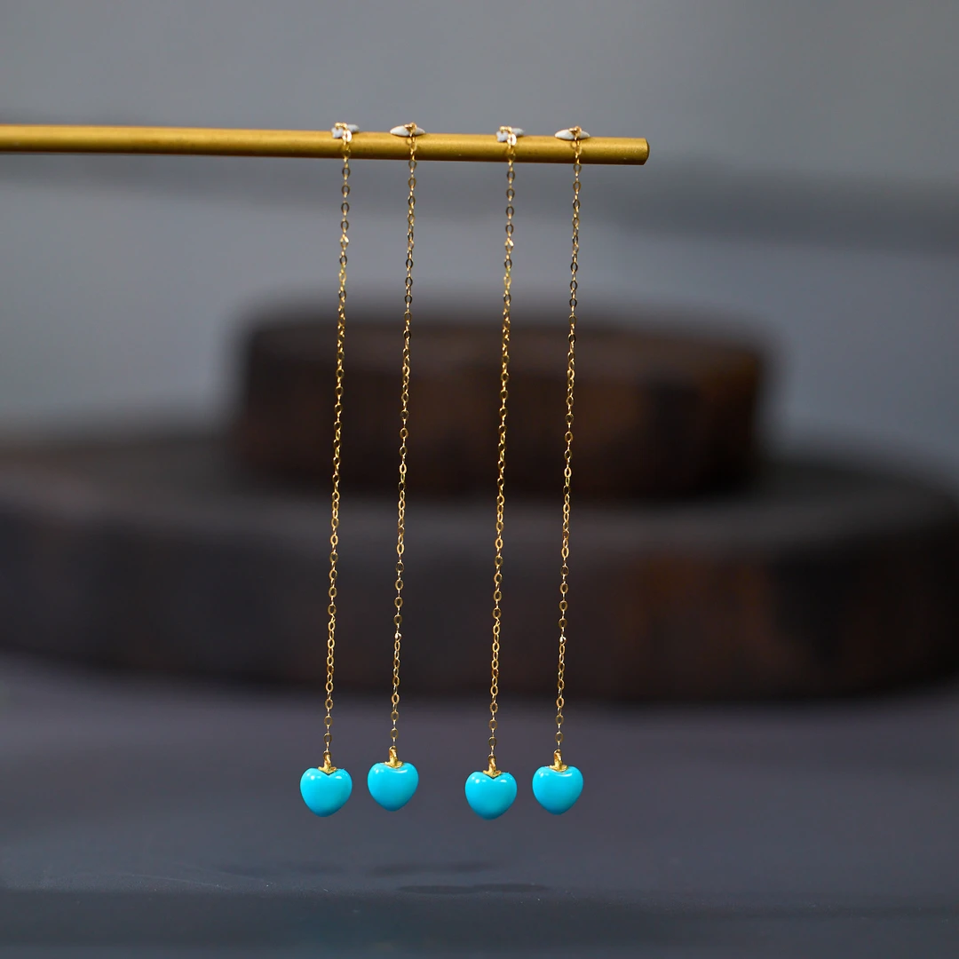 【歪歪】18K美松爱心耳线*（多样性发一） XB-J4328