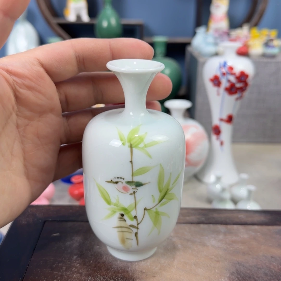 陶瓷手工小花器摆件