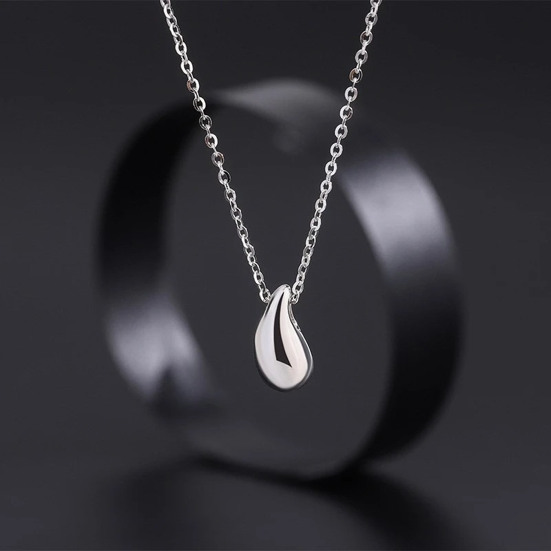 坠链均925银 首饰女款氛围感配饰小众饰品吊坠坠链水滴小众坠链