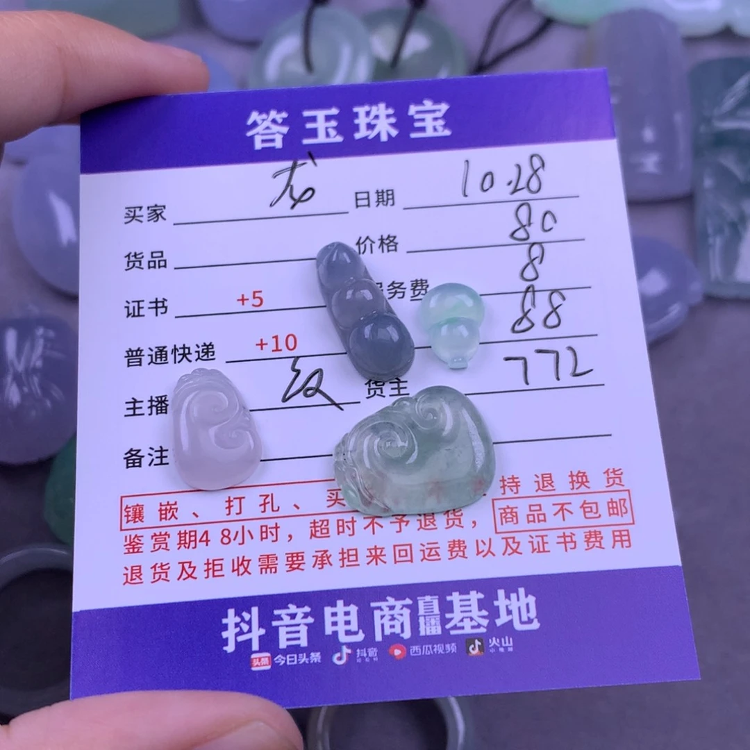 颈饰未镶嵌翡翠龙*