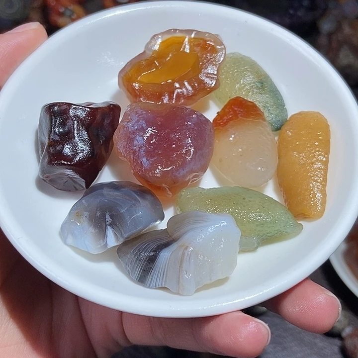 玛瑙/玉髓珠宝半成品合金宝*