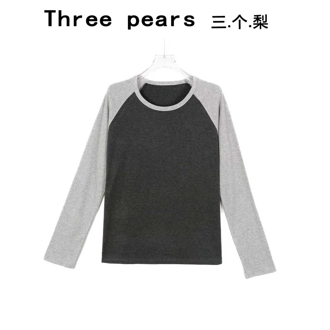 优衣配色插肩长袖MM1191