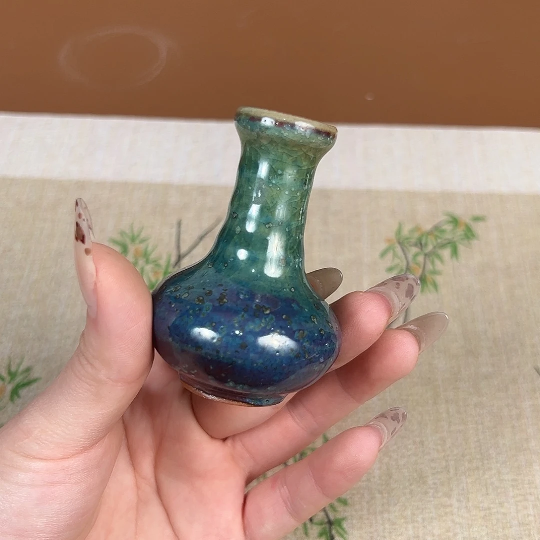 神垕原产地钧瓷小花瓶