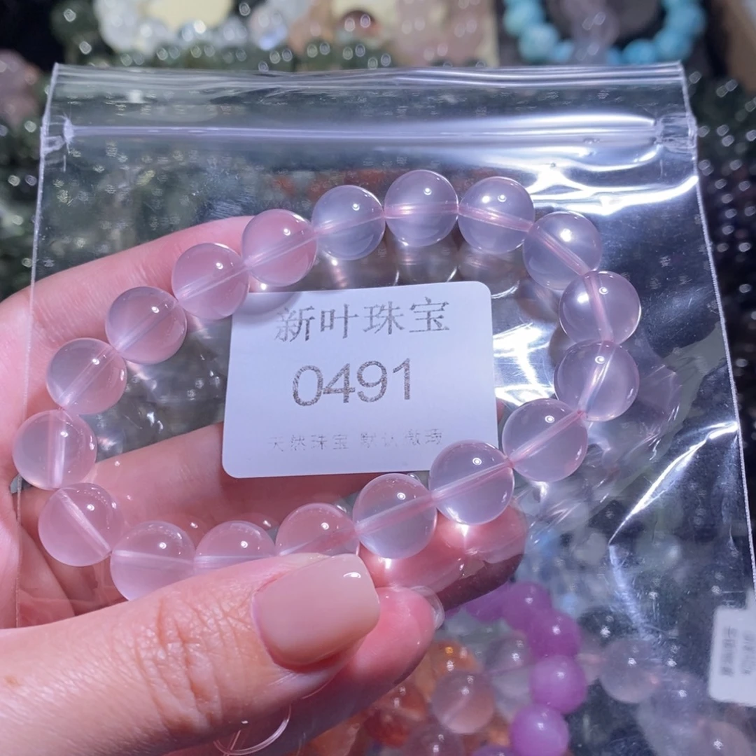 手链水晶未镶嵌六芒星粉水晶