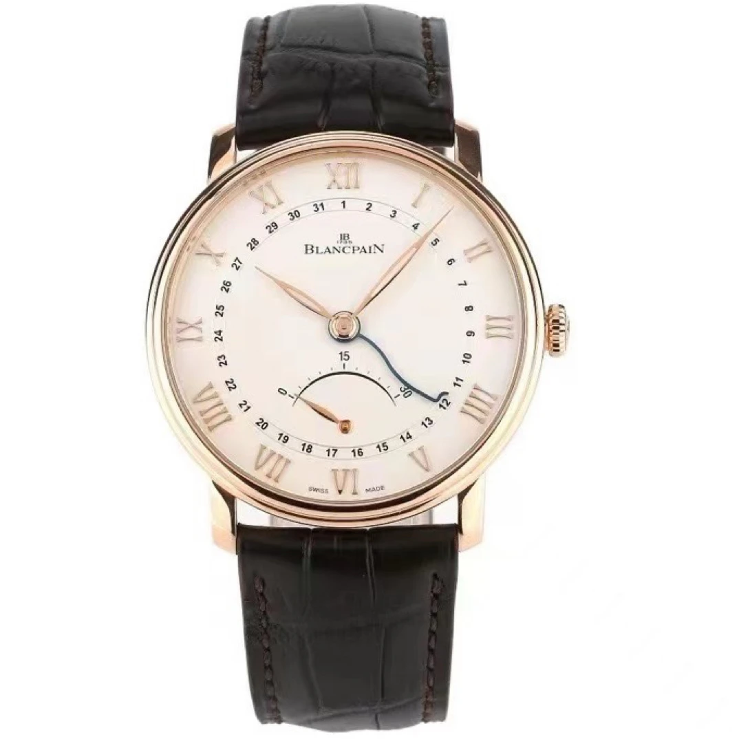 99新 Blancpain 宝珀6653Q经典系列18k玫瑰金表径40男士自动机械