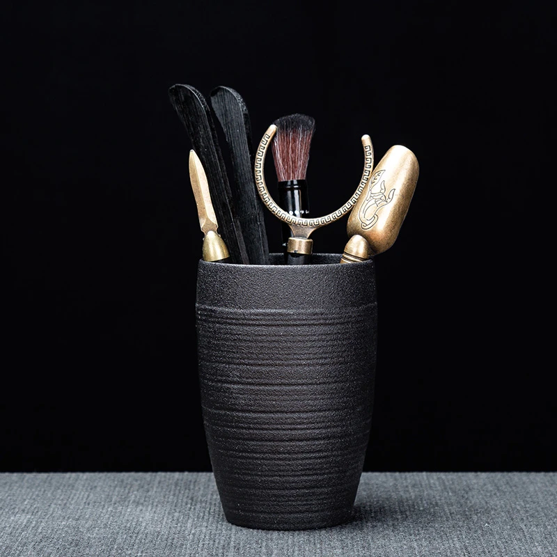 PJ471手工高档茶道六君子套装陶瓷功夫茶具配件中式复古泡茶工具