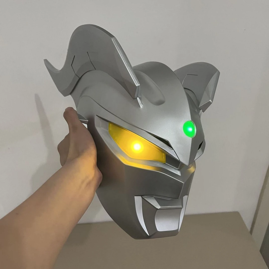 赛罗奥特曼面具头盔触摸发光儿童玩具高端成人头套男孩的生日礼物