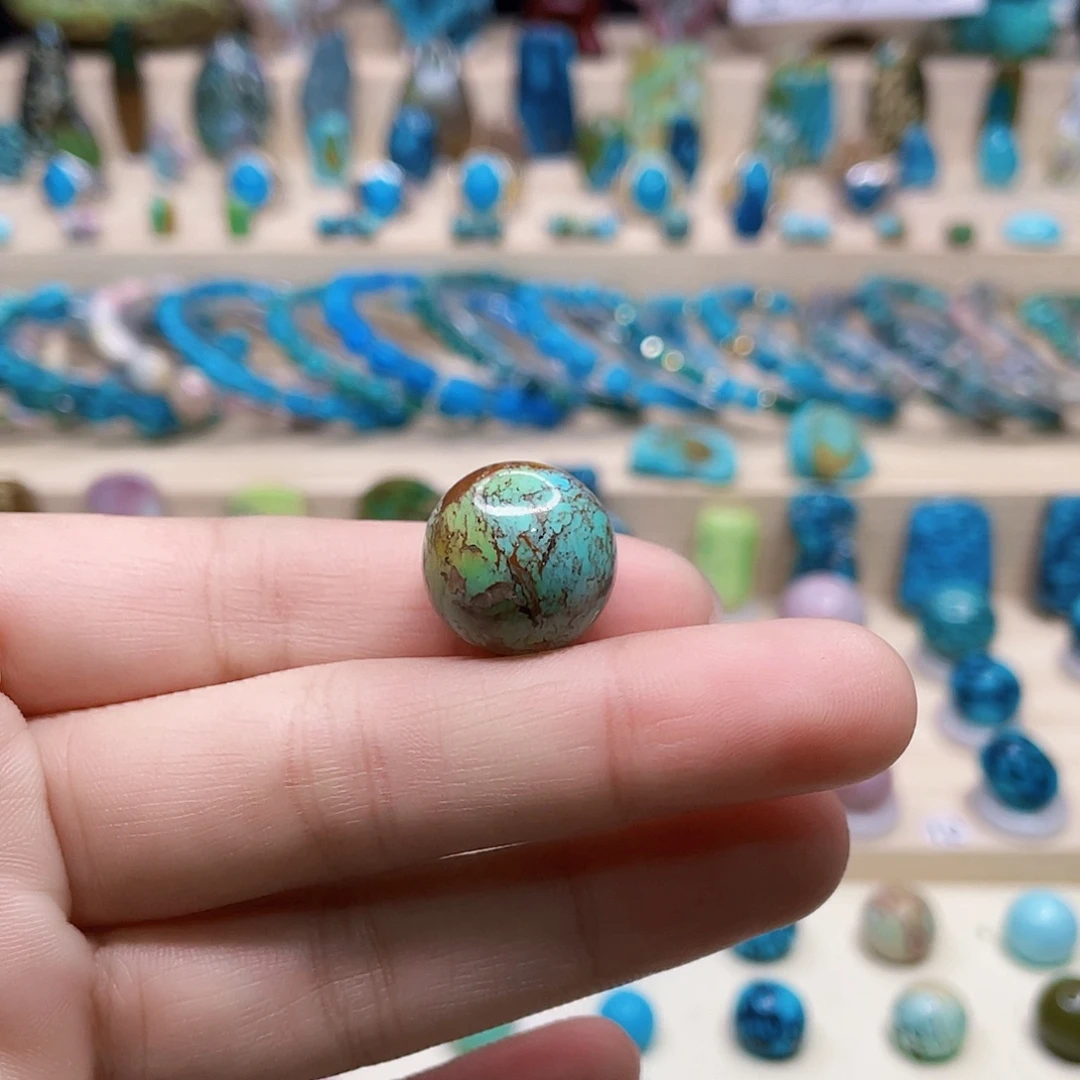 绿松石银S925镶嵌颈饰