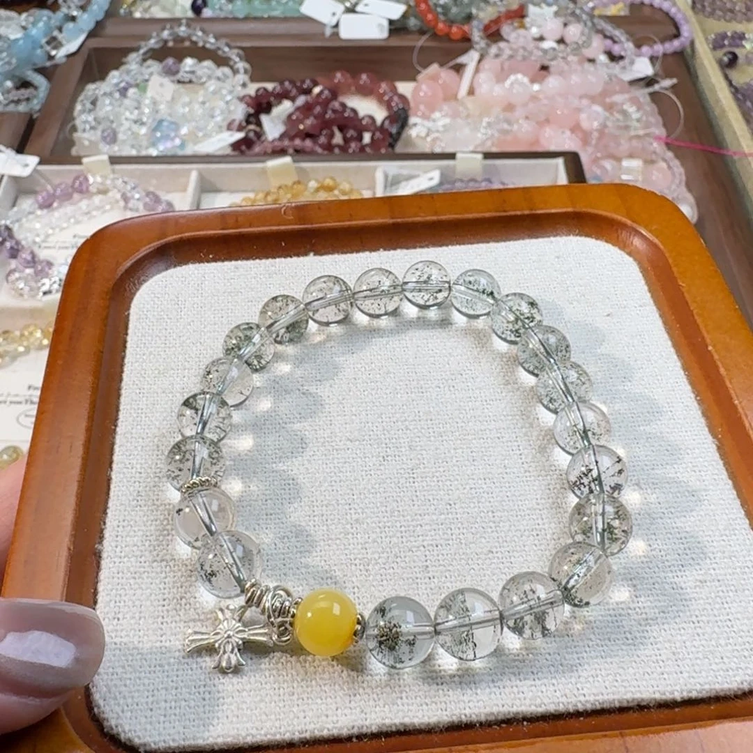 水晶手串未镶嵌虞**.绿幽灵