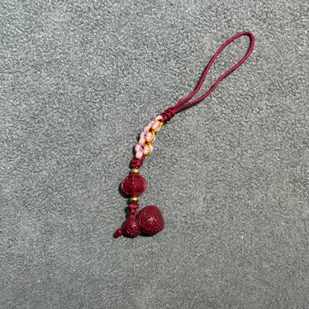 含辰砂工艺品辰砂葫芦吊坠-3444