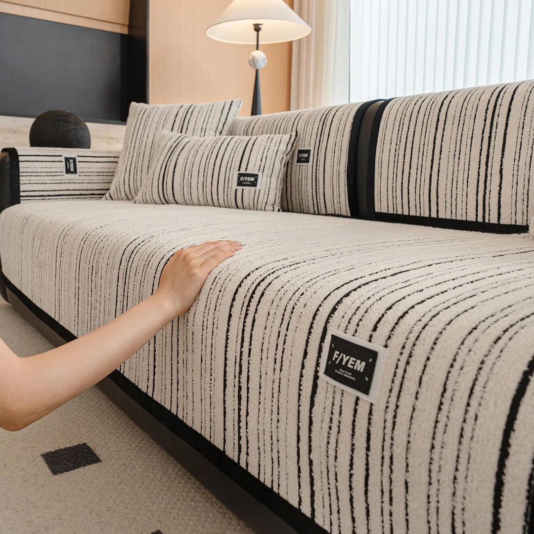 2025新款沙发垫雪尼尔法式轻奢高级感直排四季通用客厅沙发坐垫子