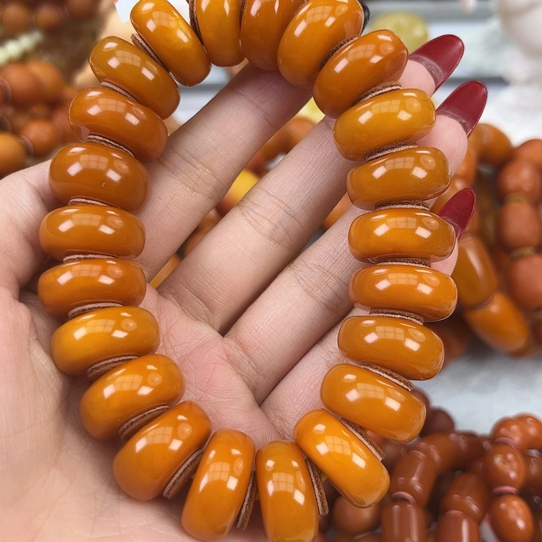 琥珀颈饰未镶嵌蜜蜡