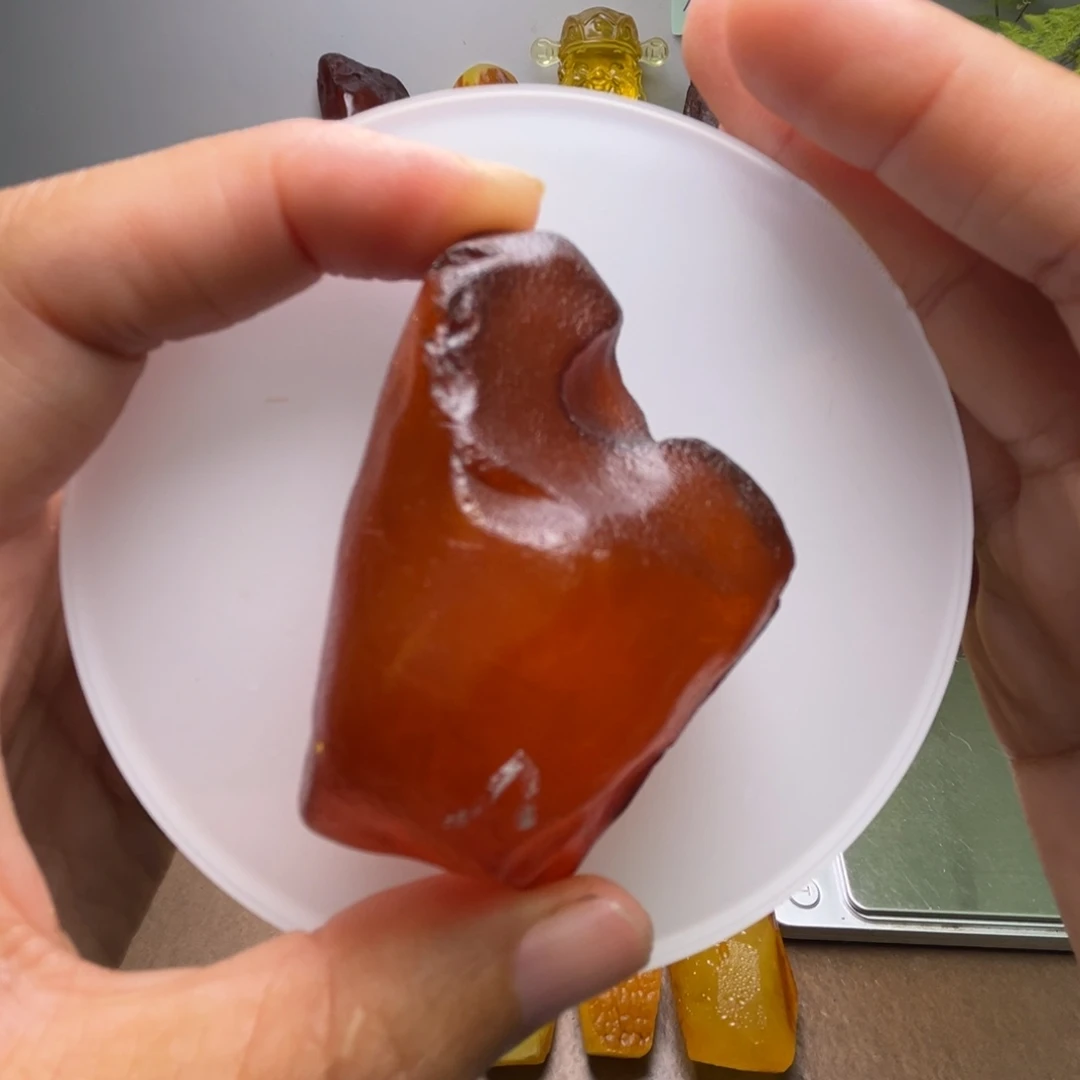 定制琥珀未镶嵌琥珀蜜蜡原石定制有瑕