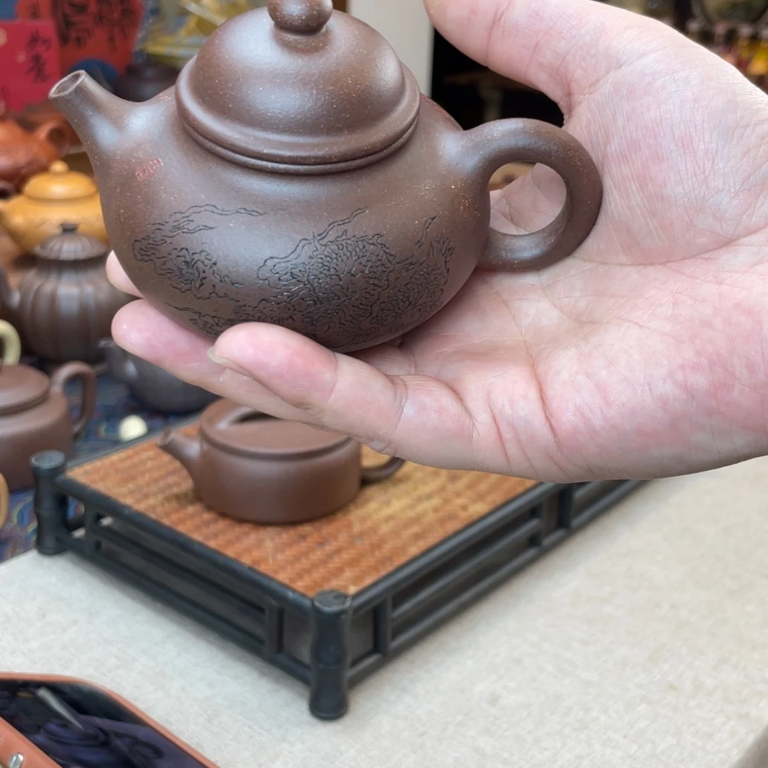 茶壶紫砂?**果包原矿手工壶
