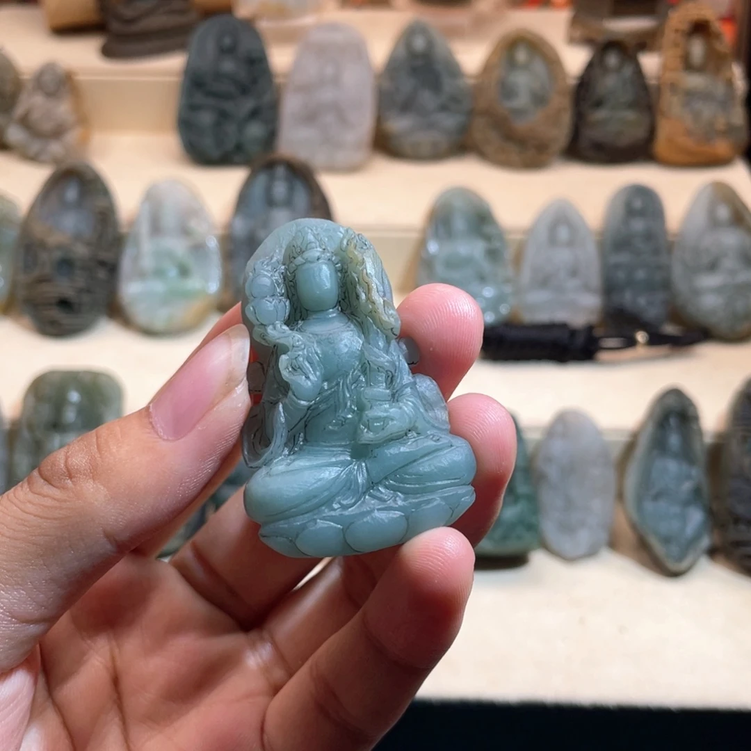小***全定制翡翠未镶嵌定制翡翠雕刻