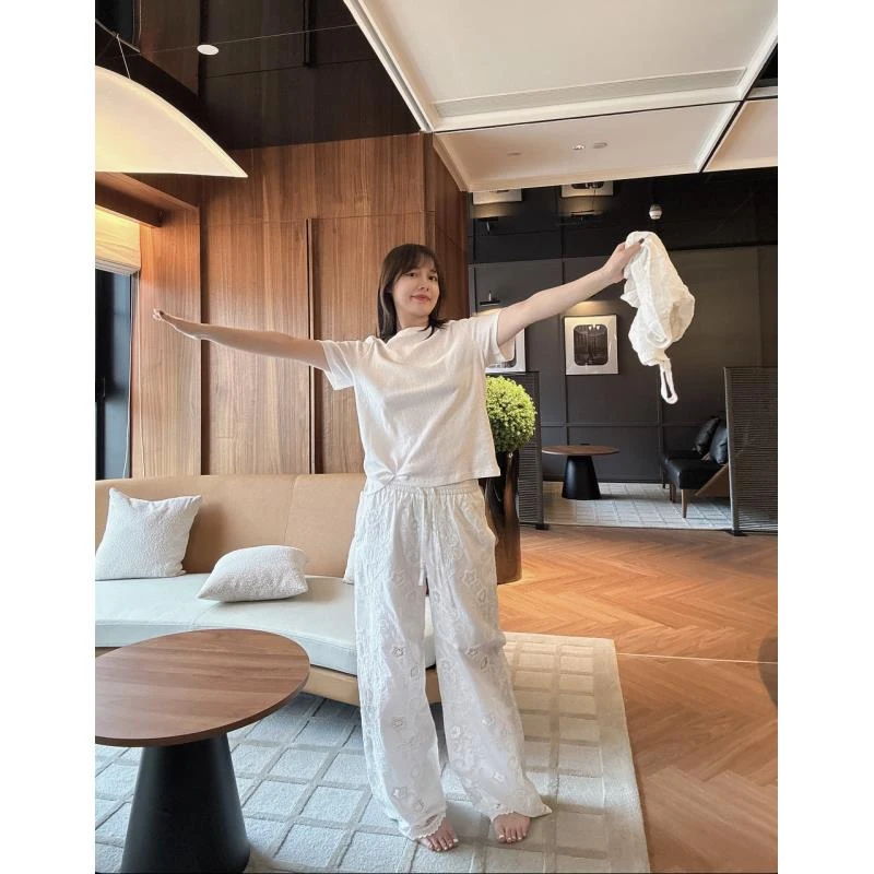 BETTER JOELAY-【浪花翩翩】时尚休闲直筒裤子宽松百搭WL9977