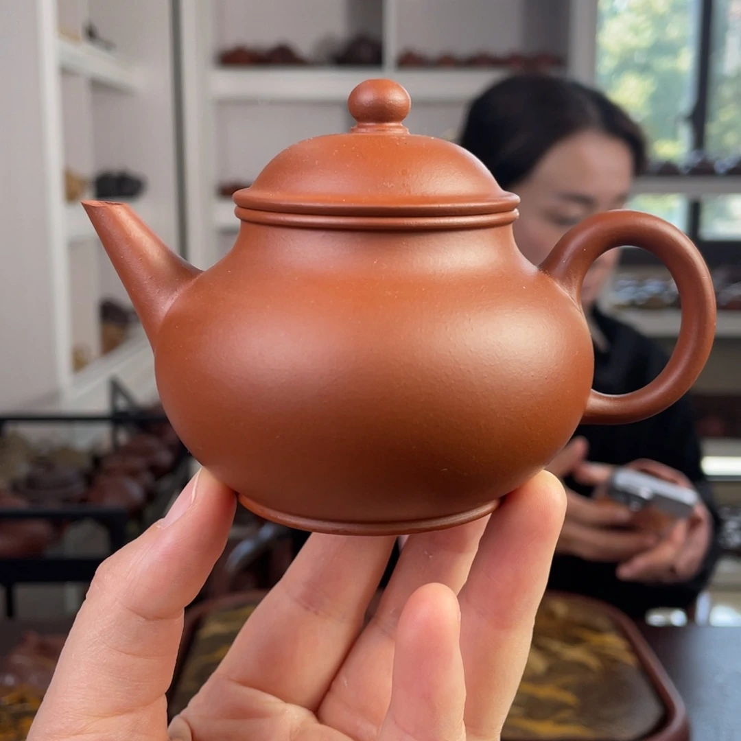 紫砂茶壶朱泥芭乐水平150cc