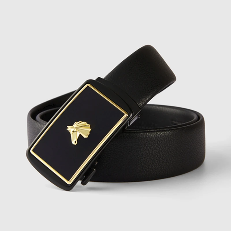 D005四季男装商务休闲腰带皮带裤腰带平滑扣年轻人 005