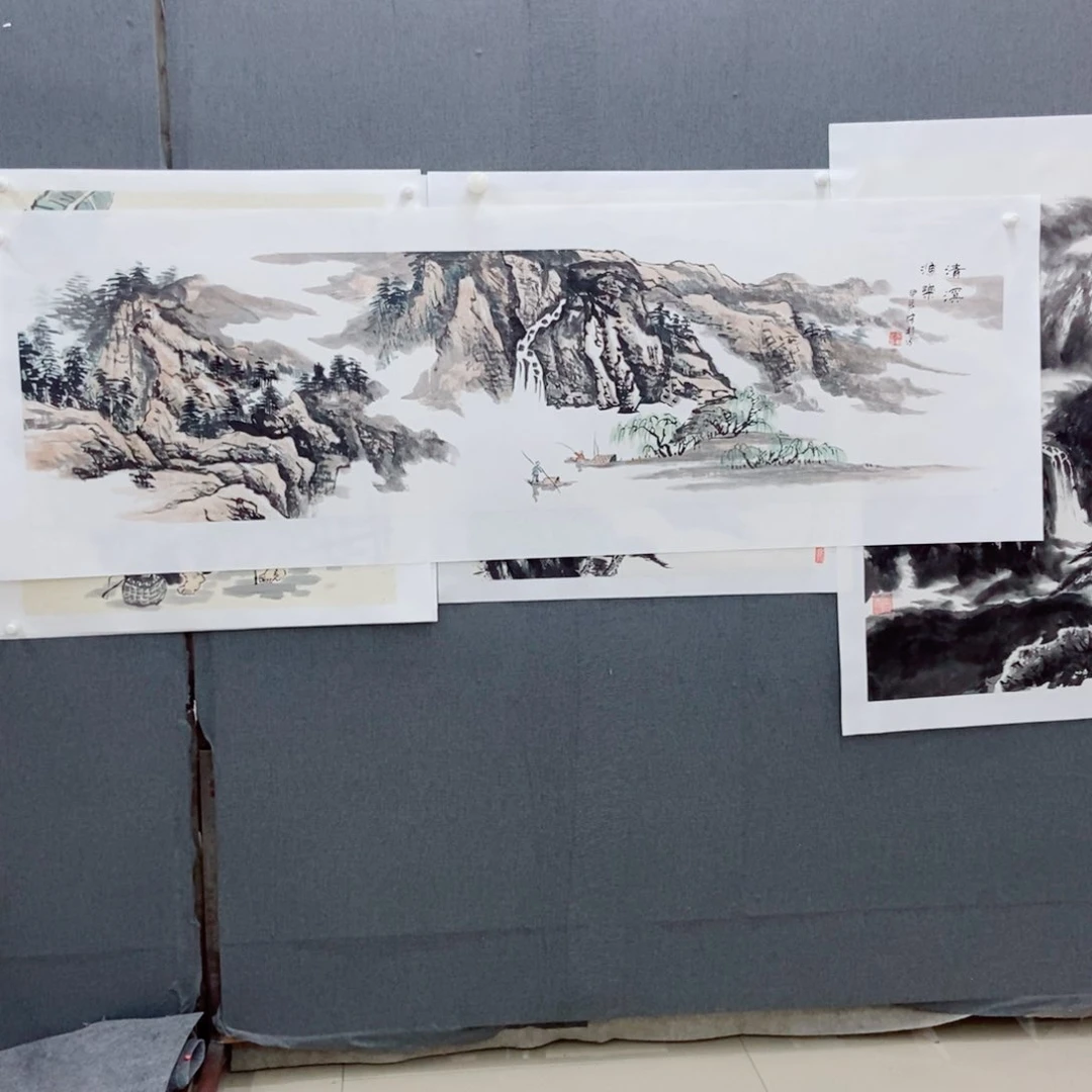 无***解国画手写手绘作品91