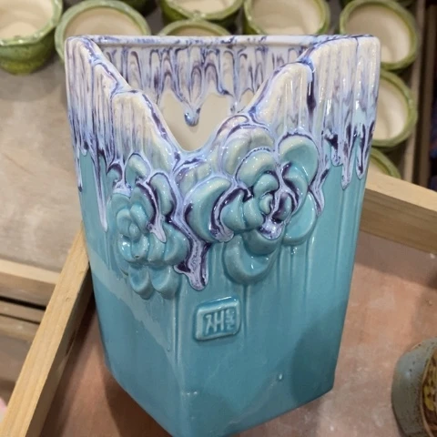 452绿色方盆3133131陶瓷