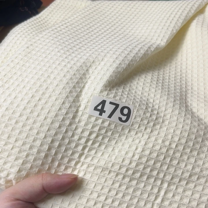 棉混纺479。 米色2米华夫格