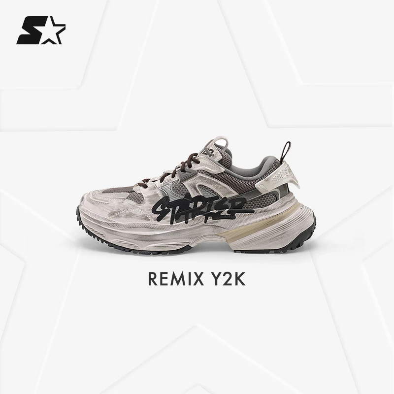 STARTER官方潮流涂鸦复古做旧Remix脏脏雅丹风老爹鞋 SF43CH011