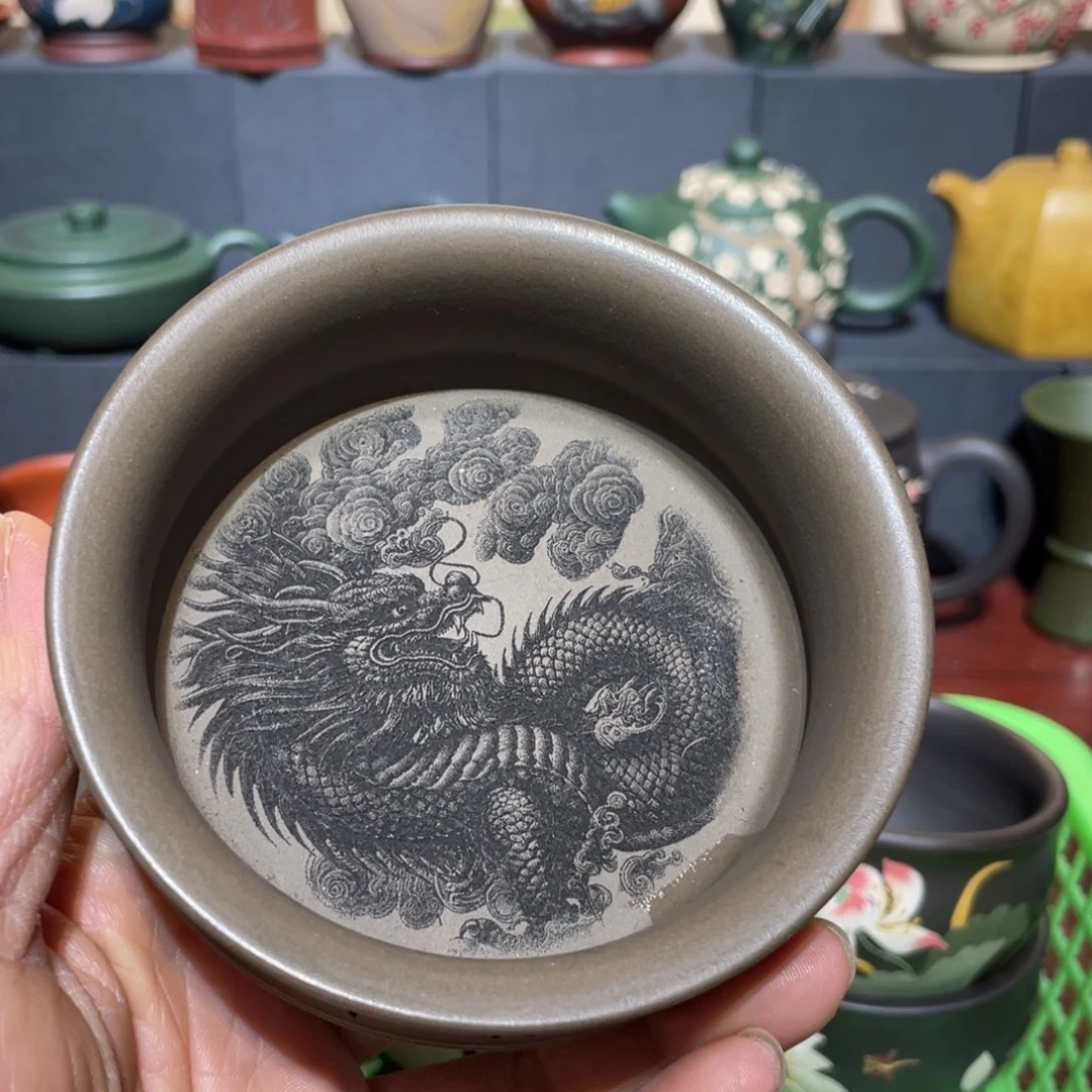 原矿紫砂手工主人杯