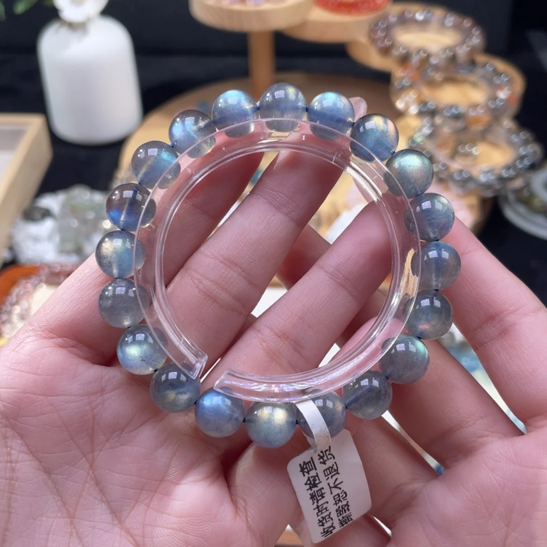 长石手串未镶嵌灰月光