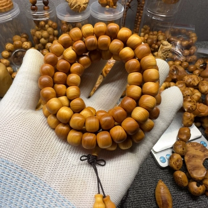 蓝***其柏木（崖柏）108颗苹果珠