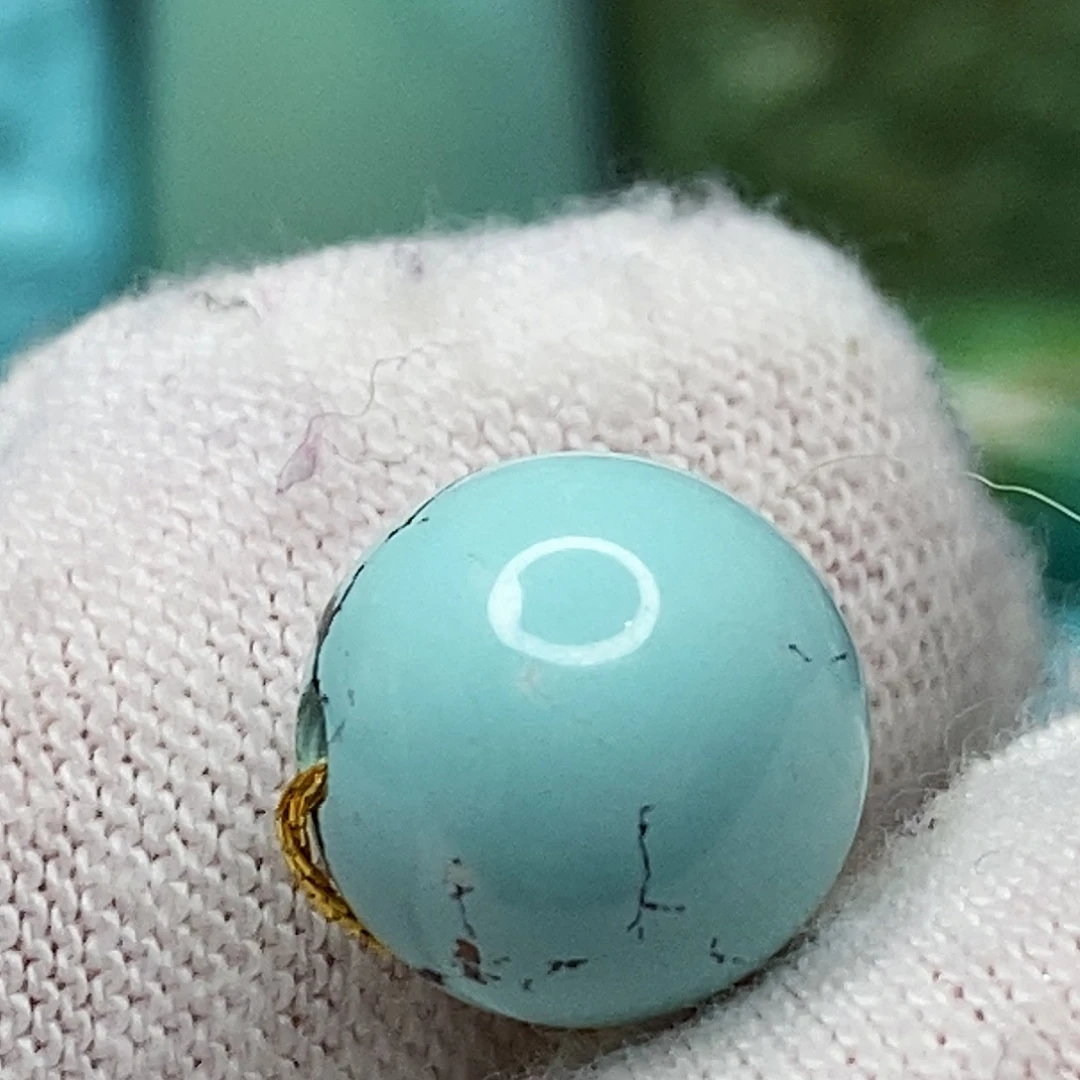 绿松石未镶嵌天然原矿 带武汉地大证书