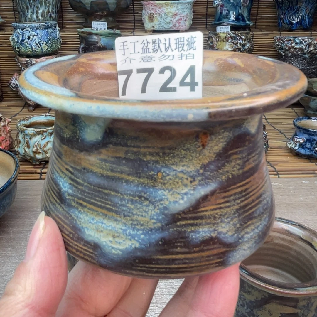 手工花盆默认瑕疵完美者勿拍
