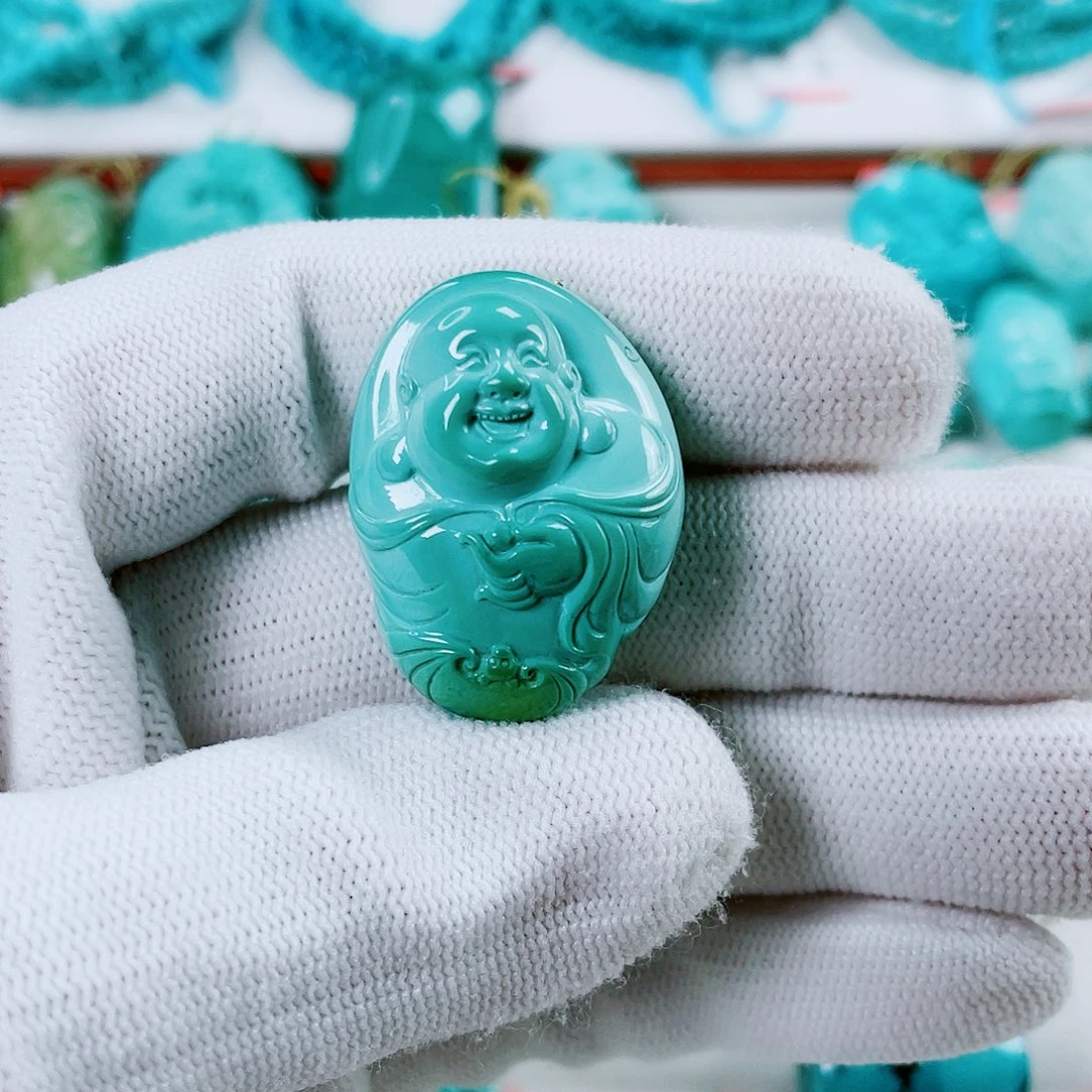 绿松石未镶嵌车挂