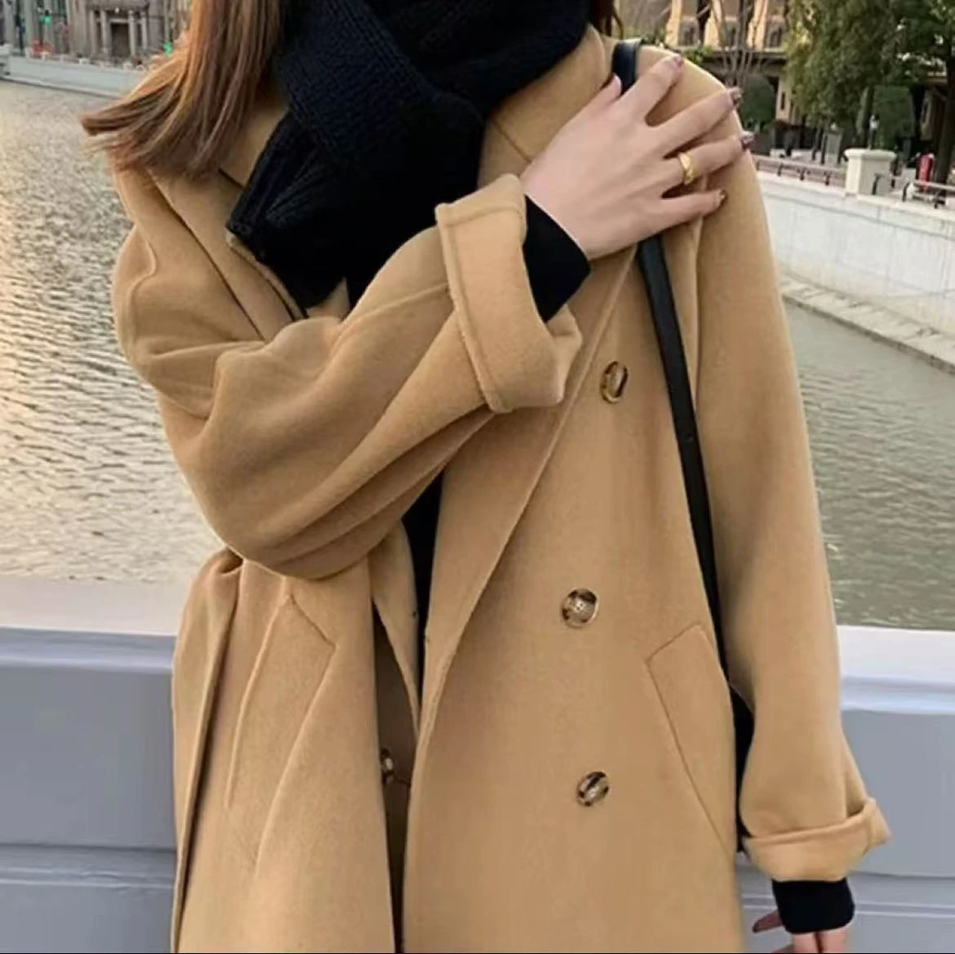 [兆]B0301-0400百搭女秋季精品风衣小香风套棉衣开衫女士气质毛呢