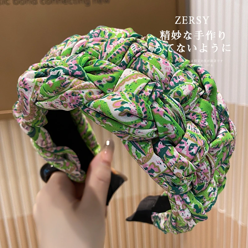 新款网红复古编织发箍高级感时尚压发发卡气质森系头箍女头饰发饰