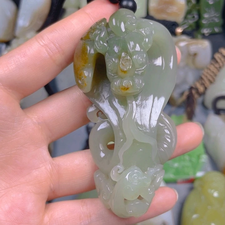 和田玉未镶嵌挂件