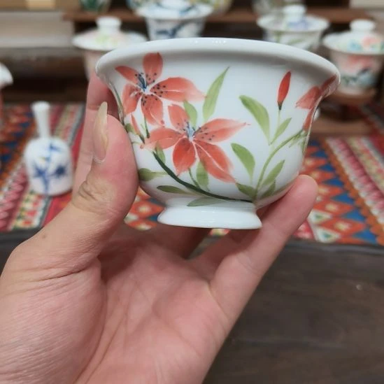 陶瓷摆件景德镇手工手绘高温瓷器