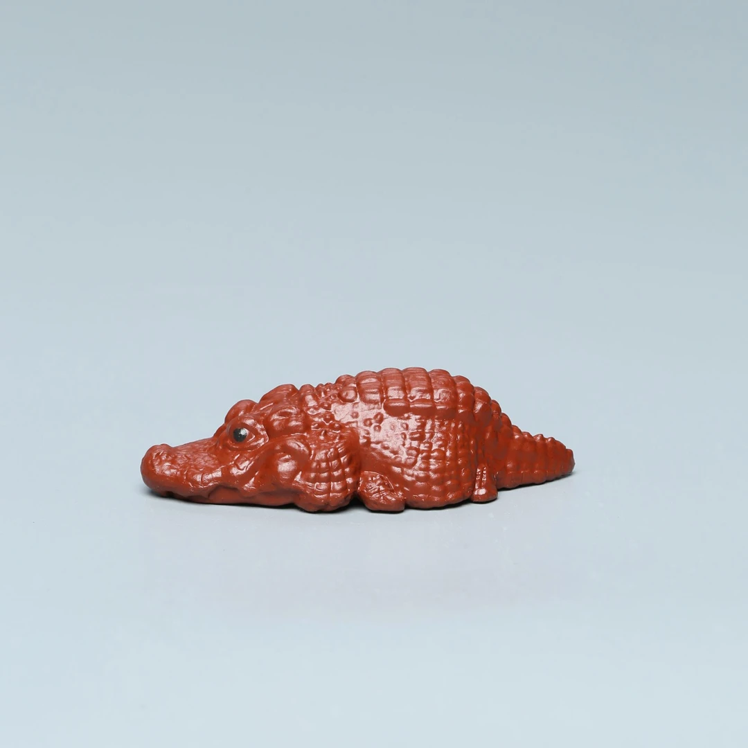 【新华网非遗紫砂专属】HCS06 鳄鱼 金融大鳄 紫砂茶宠