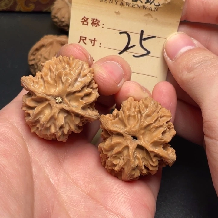 文玩核桃把件苹果园38尺全品白茬25