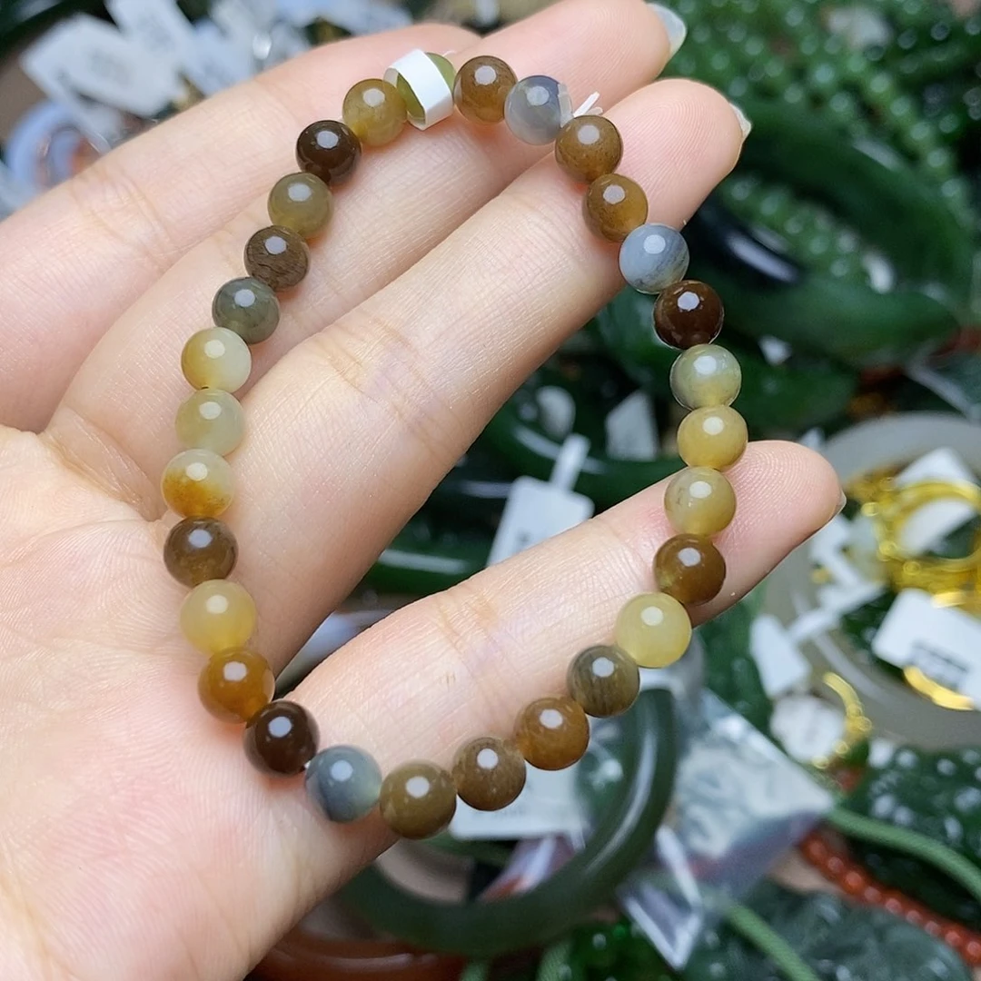 手串未镶嵌和田玉（糖玉）