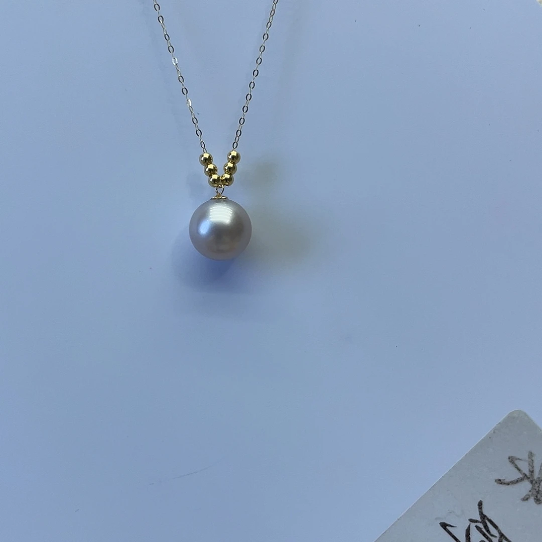 海水珍珠18K金镶嵌颈饰