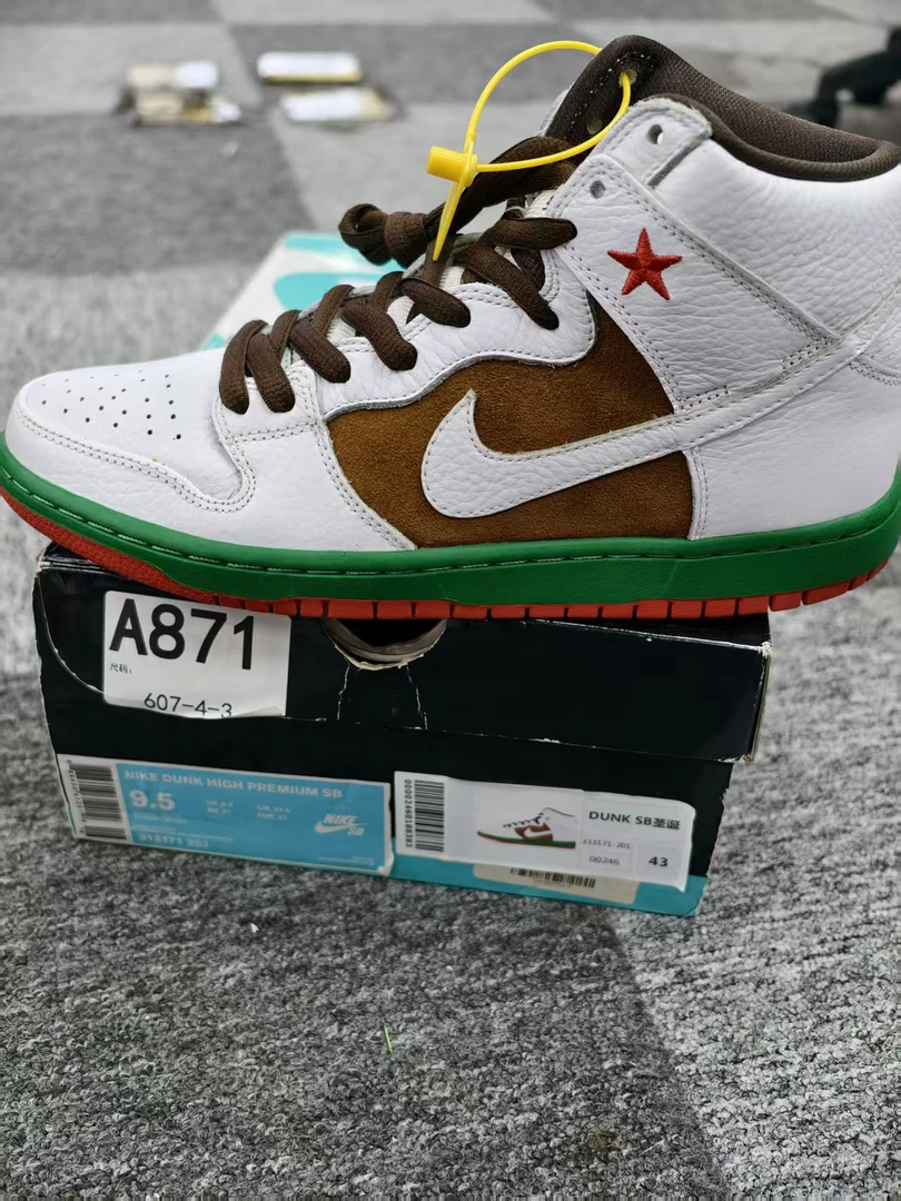 nike dunk圣诞高帮 全新原盒 43码 12.5 sun A871