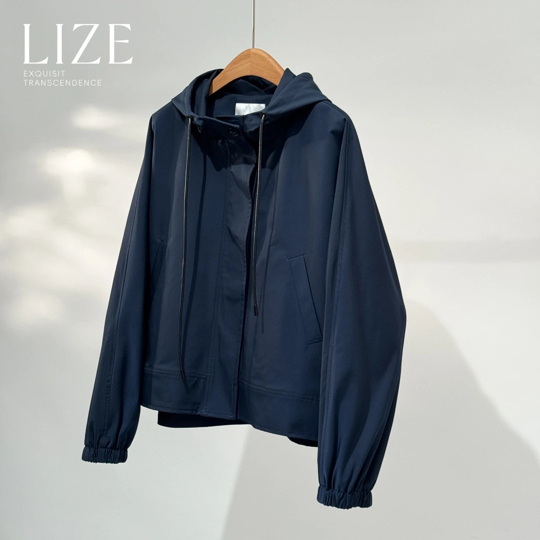 LIZE「零界-外套L0277」超五防.机能轻户外.松弛感立领连帽冲锋衣