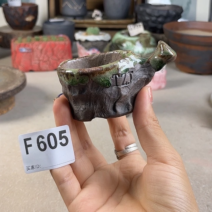 手捏不规则小奶锅 内口5*4 百搭