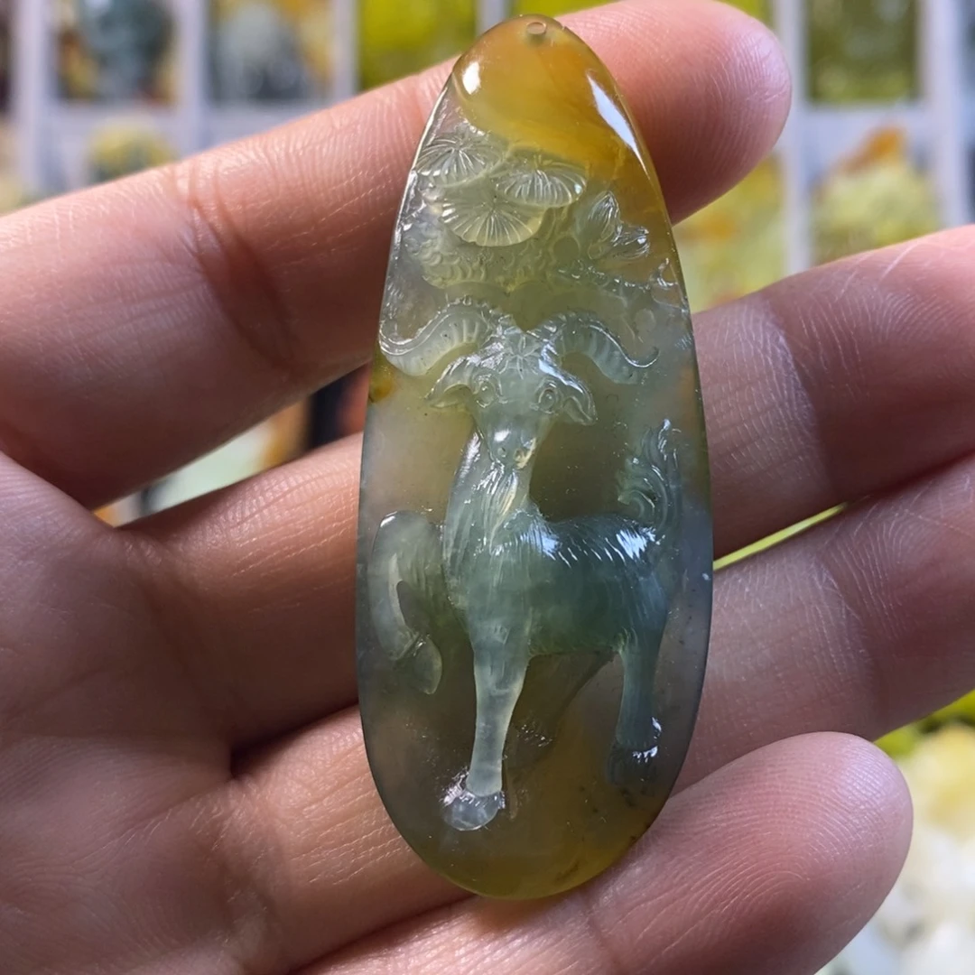 合金蛇纹石玉颈饰