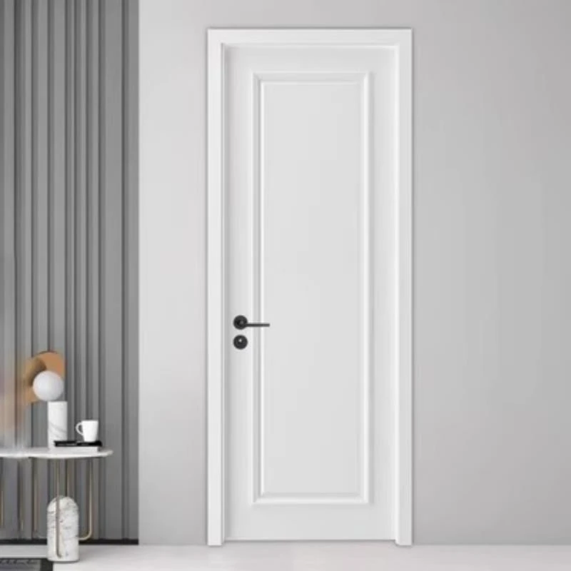 全纯实木门现代极简卧室门烤漆套装门橡木酒店宾馆静音实木房间门