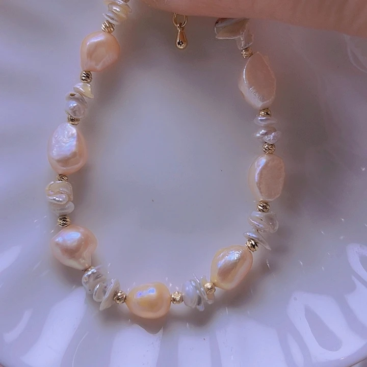 淡水珍珠手绳合金