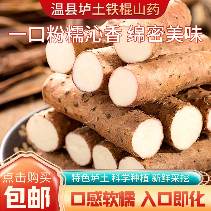 【正宗】温县垆土特产铁棍山药 新鲜现挖农家种植3/5斤装坏果包赔
