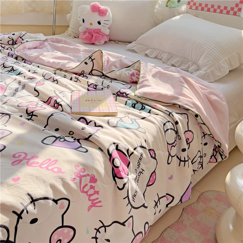 A类水洗云感三层纱麻绳款被卡通夏凉被凉感学生空调被被芯可机洗